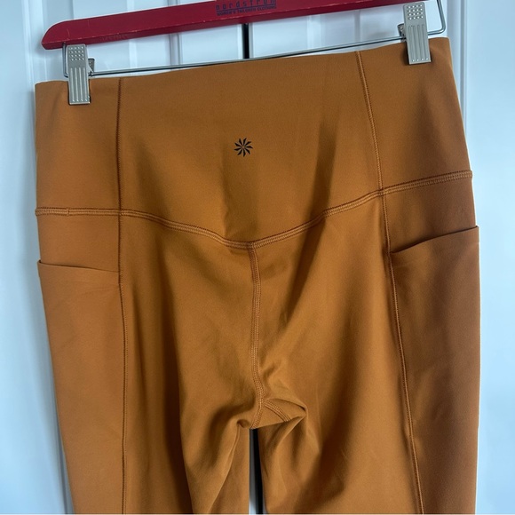 Athleta Salutation Stash Pocket Tight worn 3x Size M, Cattail Brown. - Picture 6 of 8